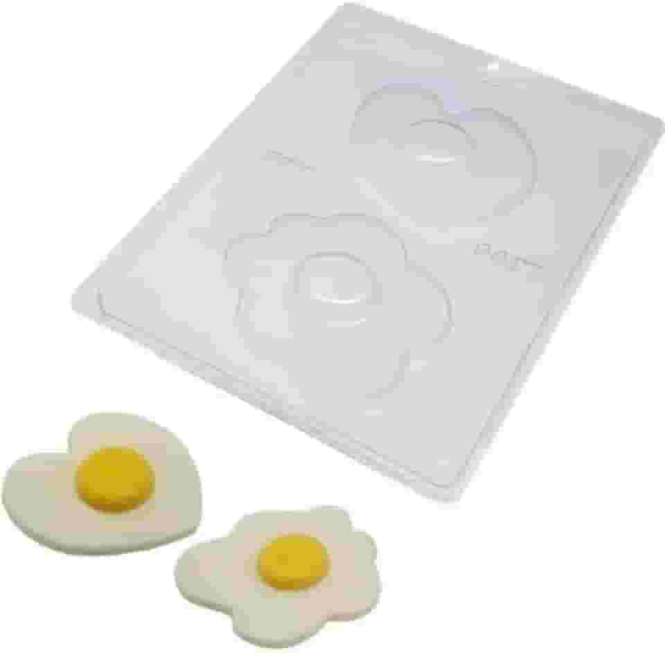 Kit 2 Formas Para Chocolate Acetato Simples Ovos Fritos 9677 Bwb