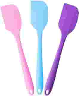SYMEON Kit 3 Espátulas De Silicone Multiuso Resistência ao calor Antiaderente Durabilidade Prática Simples