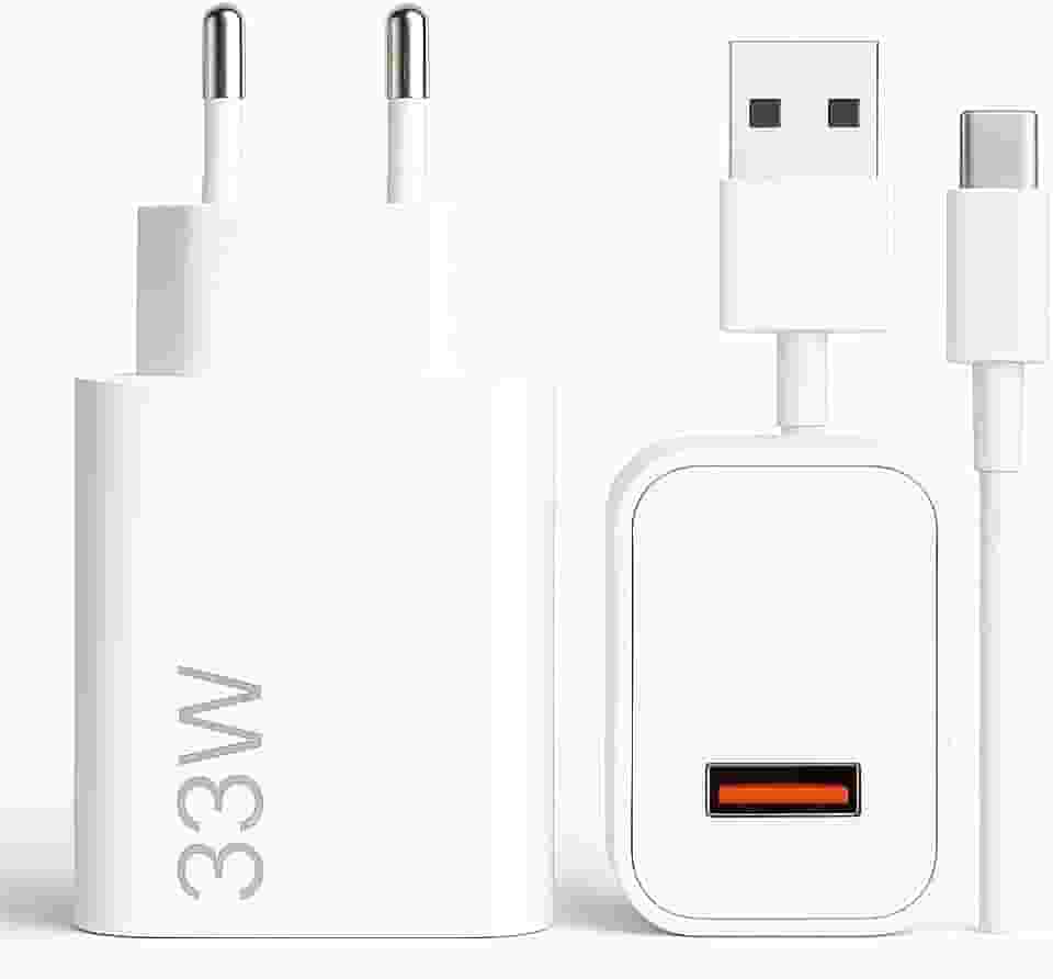 Carregador Turbo Tipo C 33W Com Carregamento Rápido Com Cabo Tipo C Compatível Com Todos Os Dispositivos USB-C, Compativel Com IPhone 15/16, Compativvel Com ANdroid, Tablet, SmartWatch