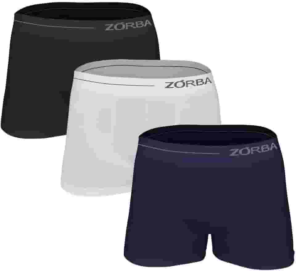 Kit 6 Cuecas Boxer Microfibra, Zorba, Masculino
