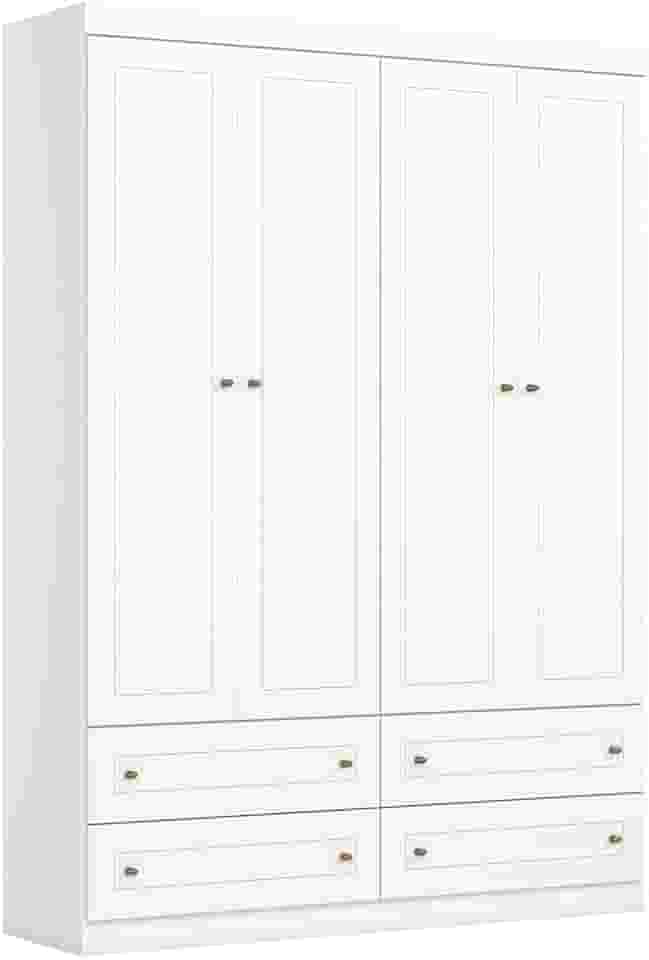 Guarda Roupa Infantil 04 Portas 04 Gavetas Americano Henn