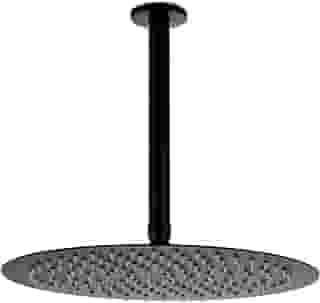 Pingoo.casa, Ducha Chuveiro de Teto Redondo Aço Inox 304 30cm Curuá - Preto