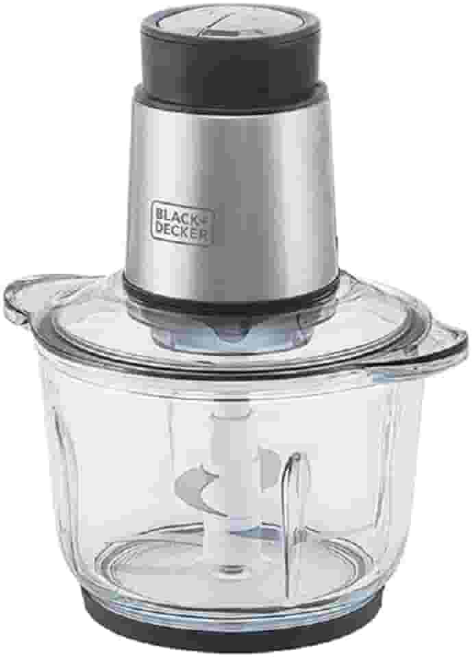 BLACK+DECKER Processador de Alimentos Antiaderente em Inox, Gourmand Gris, Modelo MP300G, 220V