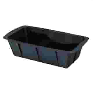 Forma Assadeira de Silicone para Pão e Bolo Inglês, 24 x 13 cm, Preta, Flexível e Resistente