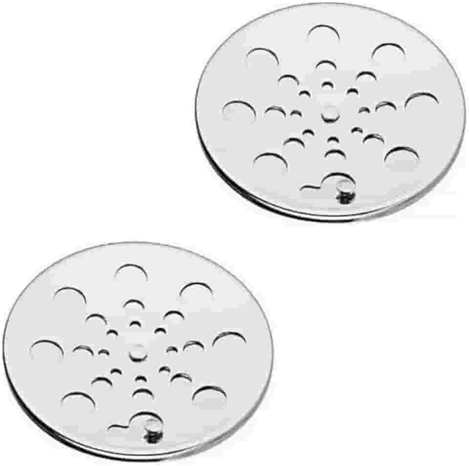 Kit 2 Unidades Ralo (tampa) Grelha Redondo 10x10 Abre e Fecha em Aço Inox - LOJA ROCCAMARE