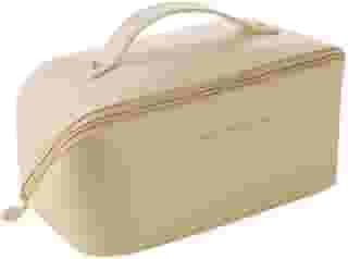 Bolsa Necessaire Feminina Blogueira Organizador Maquiagem Cosméticos Viagem Com Alça E-ShopCenter (Off White)