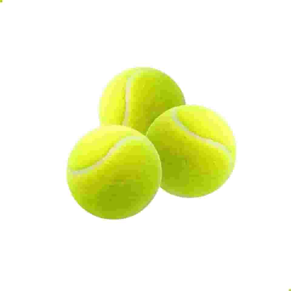 Bola de Tênis Pro Pressurizada Alta Durabilidade Ideal para Quadra Rápida e Saibro Kit com 3 Unidades