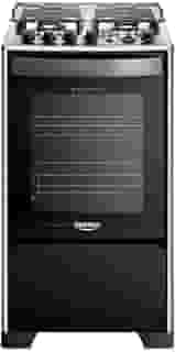 Fogão 4 Bocas Dako Magister Grill Preto com Mesa Inox Bivolt
