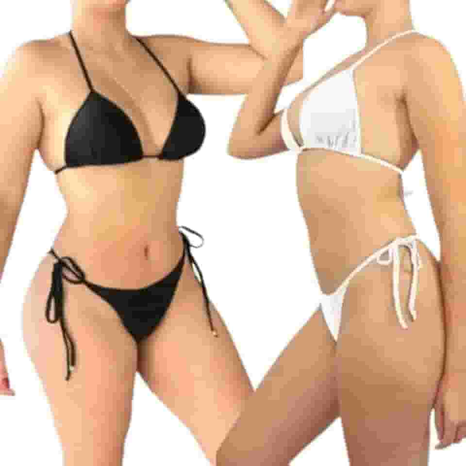 Kit 2 biquíni cortininha marquinha fio dental