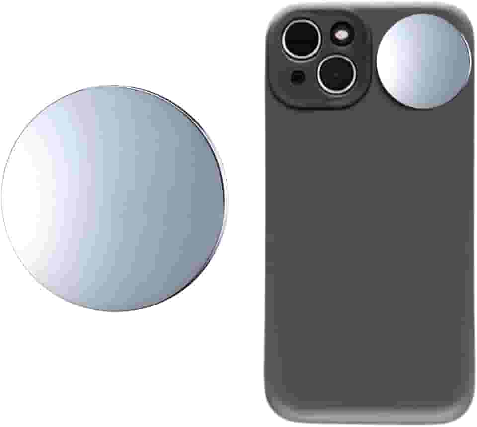 Espelho para selfie vlog para celular adesivo para camera frontal Compatível com iPhone, Samsung e Android Ideal para Selfies com Câmera Traseira, Vlogs, TikTok e Reels