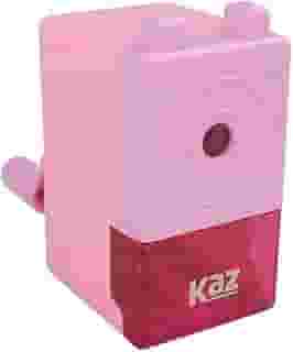 123 organizei, Apontador Manual De Mesa Com Manivela E Coletor Kaz Cor Rosa