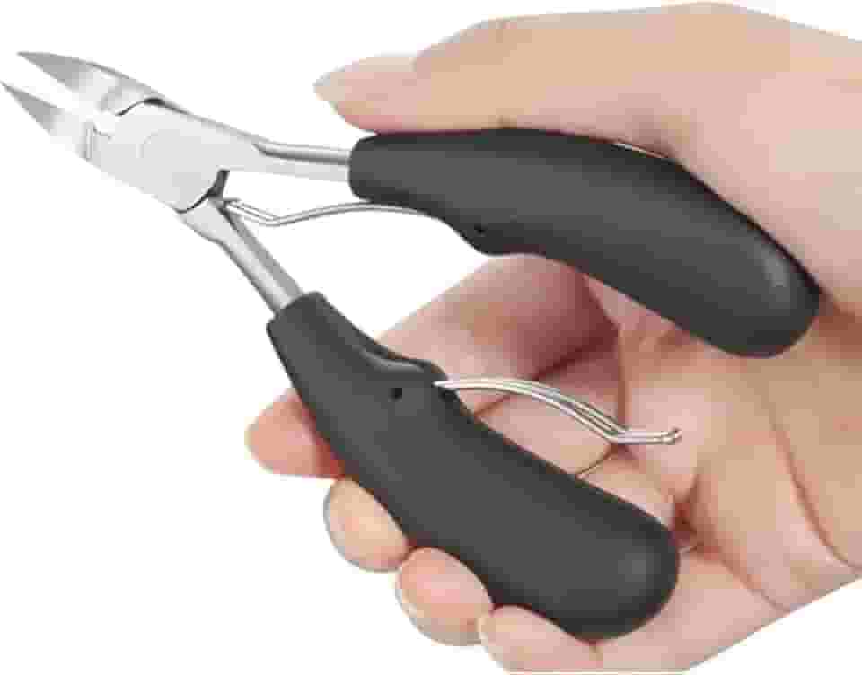 Alicate Cortador e Desencravador de Unha Pé Mão Dedão Aço Inox Profissional, Cort unha grossa