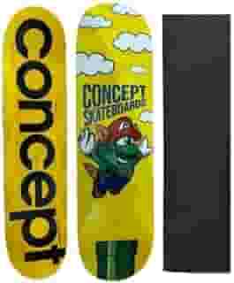 Shape De Skate Profissional Com Lixa Emborrachada - Concept Skateboards
