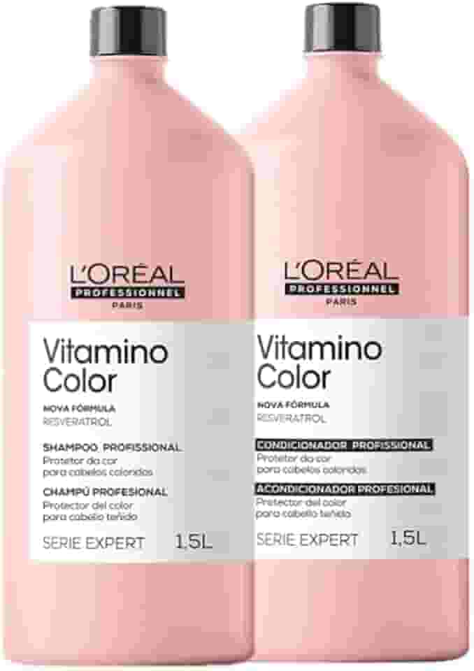 Kit L'Oréal Professionnel Serie Expert Vitamino Color Resveratrol Duo 1,5L (2 Produtos)