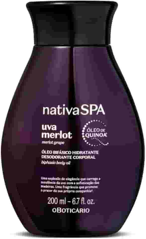Óleo Bifásico Hidratante Desodorante Corporal Nativa Spa Uva Merlot 200ml