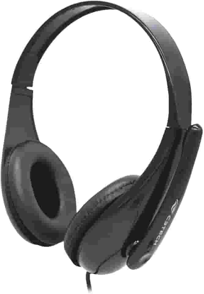 C3tech Headset com fio USB PH-340BK, Preto, microfone Omnidirecional, Alto-Falante 40mm