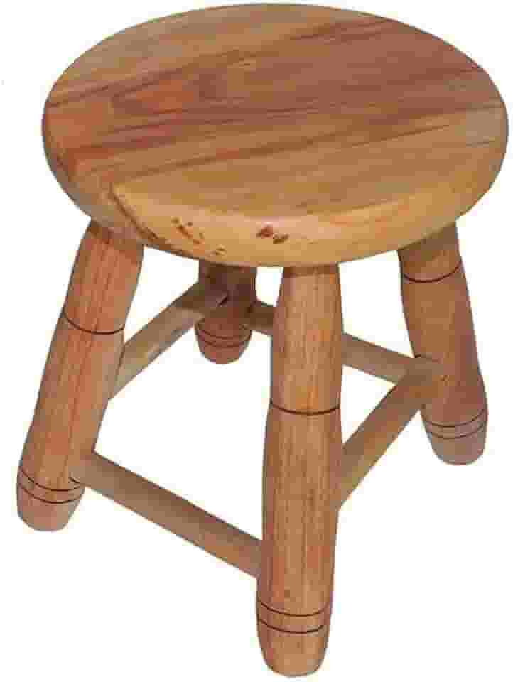 Banquinho em madeira maciça pequena 29 cm