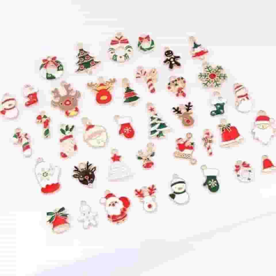 Marcador de Copo Taça de Vinho Natal Enfeite Decoração 10 Unidades