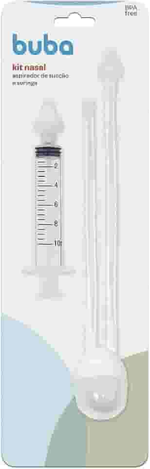 Buba Kit Aspirador Nasal De Sucção E Seringa