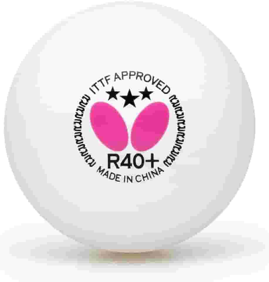 Butterfly Bolas de tênis de mesa R40+ – bola de ping pong branca de 40 mm – certificação ITTF profissional bola de tênis de mesa – pacote com 3 ou 12 unidades