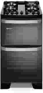Fogão 4 bocas Electrolux Preto Experience Mesa vidro, 2 Fornos e Tripla Chama (FE4DP) - 127V