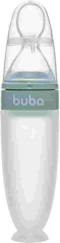 Buba, Colher Dosadora Em Silicone Com Ventosa Verde