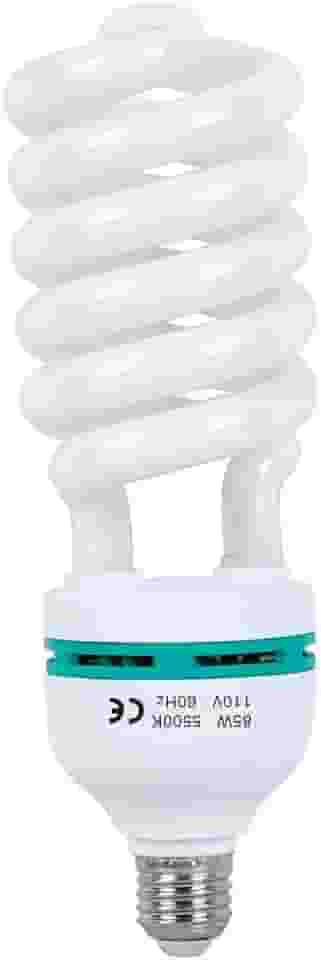 Lâmpada Aqirui 85W 5500K CFL Daylight Spiral Softbox em soquete E27 para fotografia estúdio de fotografia e vídeo iluminação 1 pacote