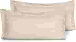 Kit 02 Fronhas para Travesseiro 90x50cm em Micropercal 200 Fios Tamanho Especial – Macia, Resistente e Fácil de Lavar (Bege)