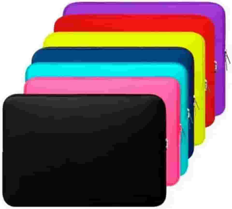 Capa Case Pasta Maleta Notebook Macbook Neoprene 15.6/14/13.3/12/11/10/17.3 (Preta, 15.6'' - 39cm x 26cm)