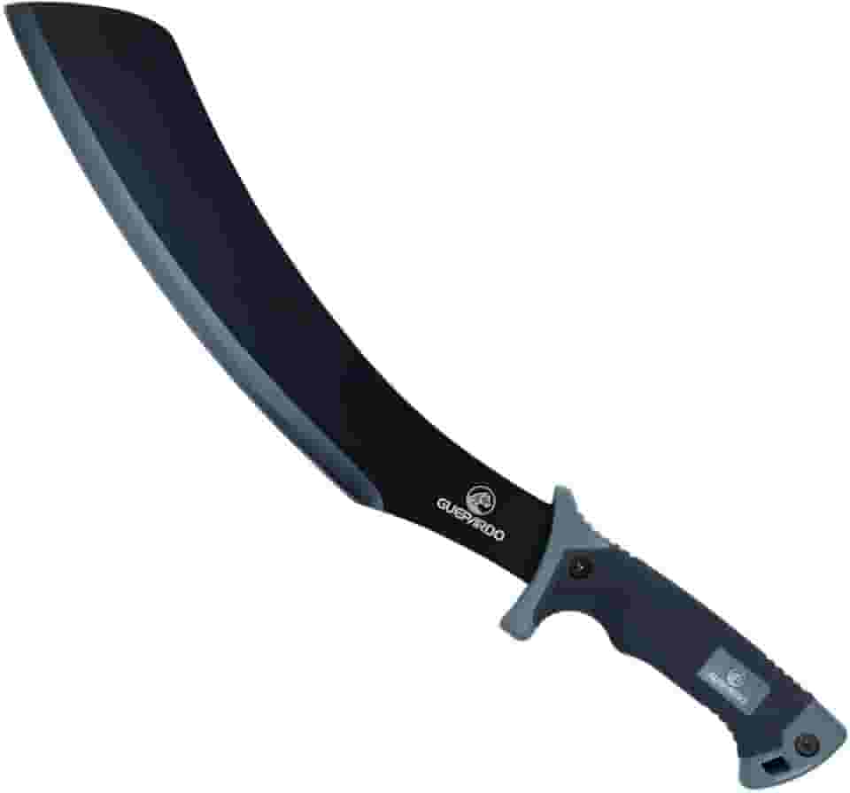 Guepardo, Facão de Alta Performance, Dixon Lâminas Full Tang, Aço Inox 420, 50cm, Mata, Trabalhos Pesados, Aventuras, Durável e Eficiente, Prata