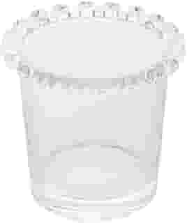 LYOR - Porta Talher de Cristal Coração 8,5cm x 8cm