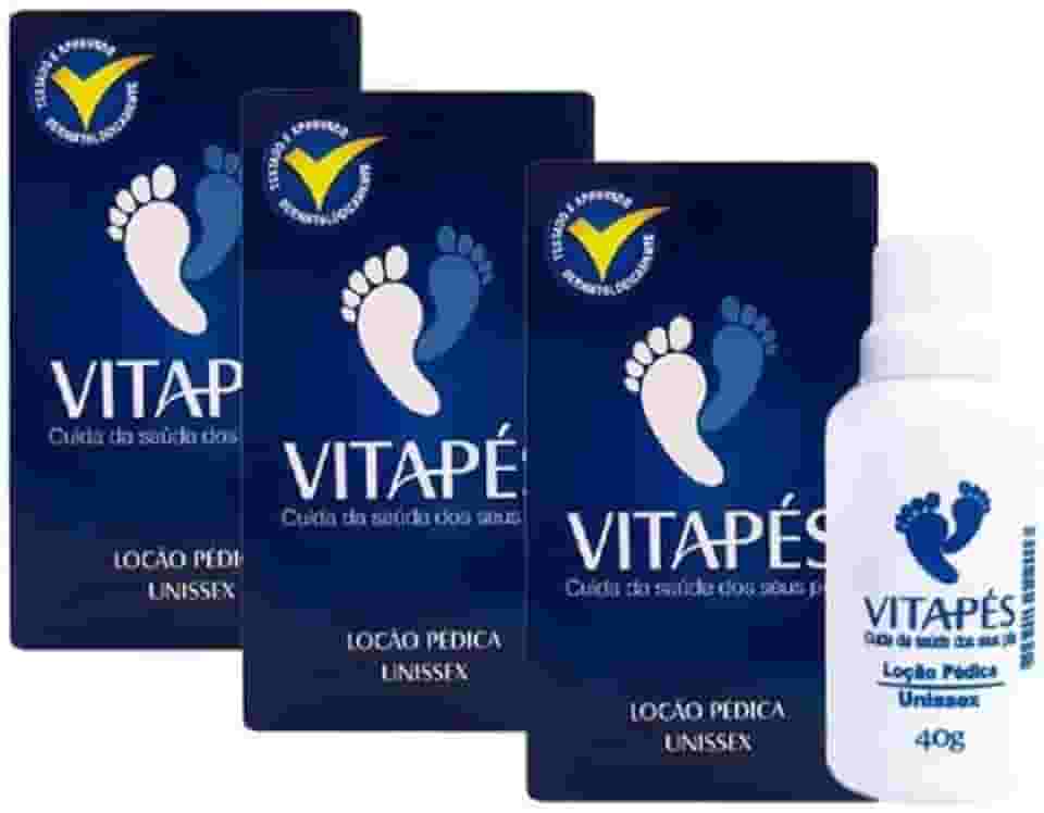 Kit 3 Loção Hidratante para Pés Unissex, Creme Vitapés, Tratamento para Pele Rachada e Ressecada