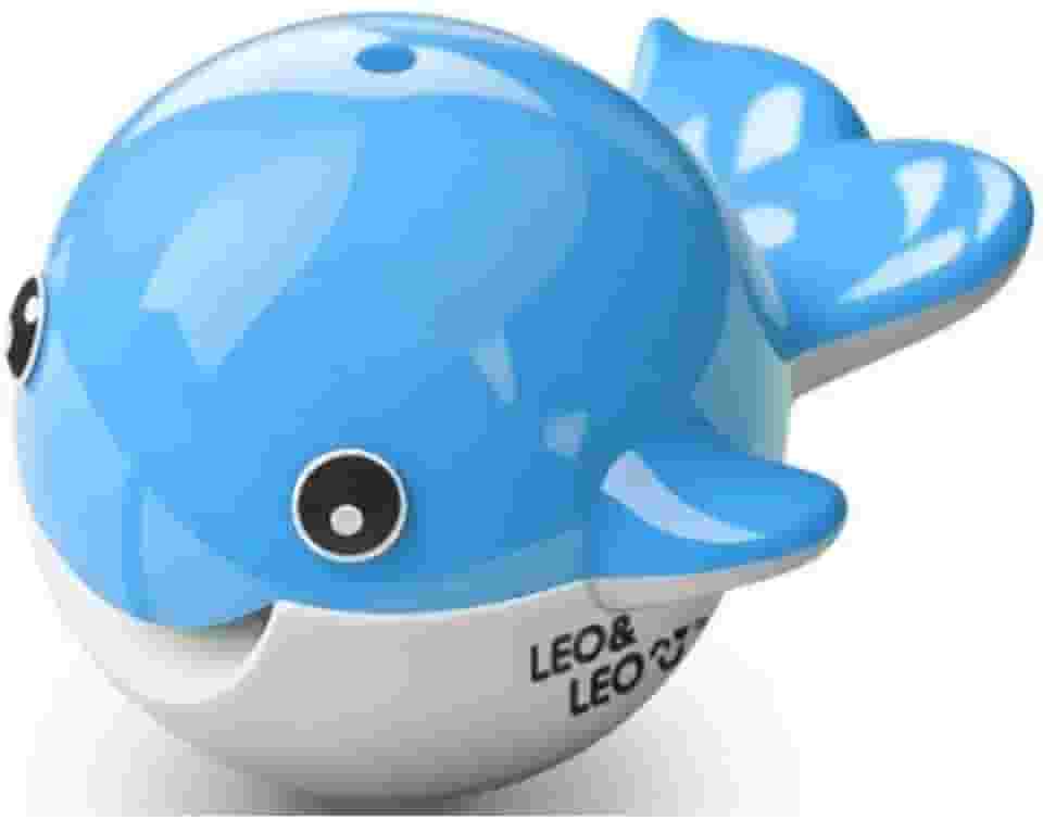 Apontador Duplo Baleia 2 Furos - Para Lápis Jumbo e Comum Fundo do Mar 1Und (Azul)