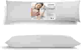 Travesseiro de Corpo Minhocão para Gestante - 45x130cm - Antitranspirante e Antialérgico - Branco
