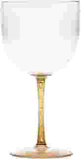 Kit 15 Taças Gin/Vodka Bicolor 580ml Acrílica - Aloha (Pé Dourado)