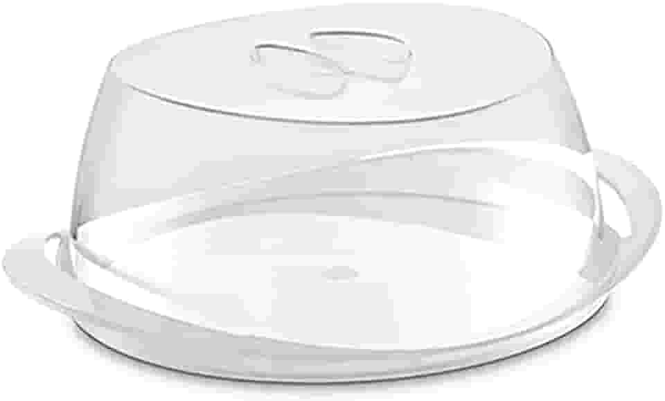 UZ - Porta Bolo Gold Transparente