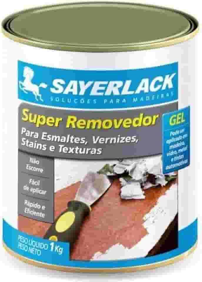 Sayerlack Removedor de Tinta em Gel, 900ml, Branco, para Esmalte e Verniz
