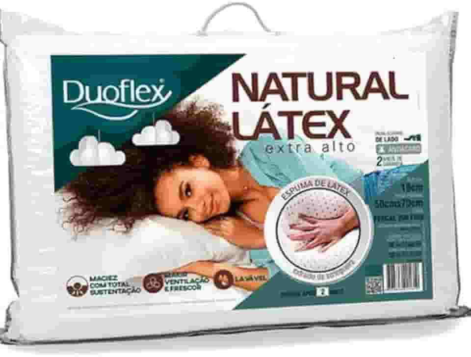 Travesseiro Natural Látex Extra Alto Tradicional