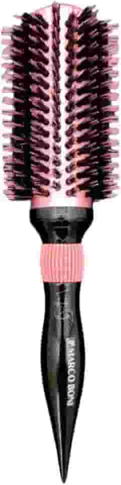 Escova Profissional Rosa 65mm para Modelar e Alisar Cabelos Revestimento Térmico Cabo Ergonômico Antideslizante Design Moderno para Resultados Impecáveis