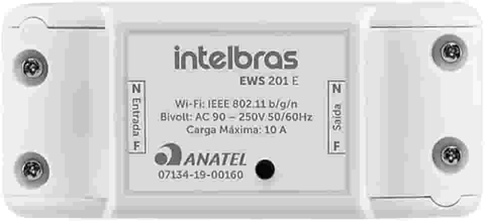 Interruptor Controlador de Cargas Izy Smart Wi-Fi EWS 201 E Branco Intelbras