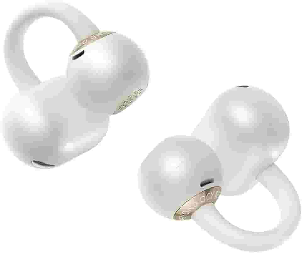 Fone de ouvido sem fio QCY Crossky C50, Bluetooth 6.0, 35 horas de reprodução, leves e confortáveis para usar em corrida/fitness, adequados para orelhas pequenas, à prova d'água IPX5(Branco)