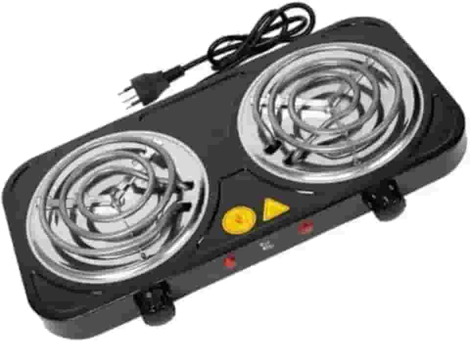 Fogão Elétrico Portátil 2 Bocas 2500W 220V