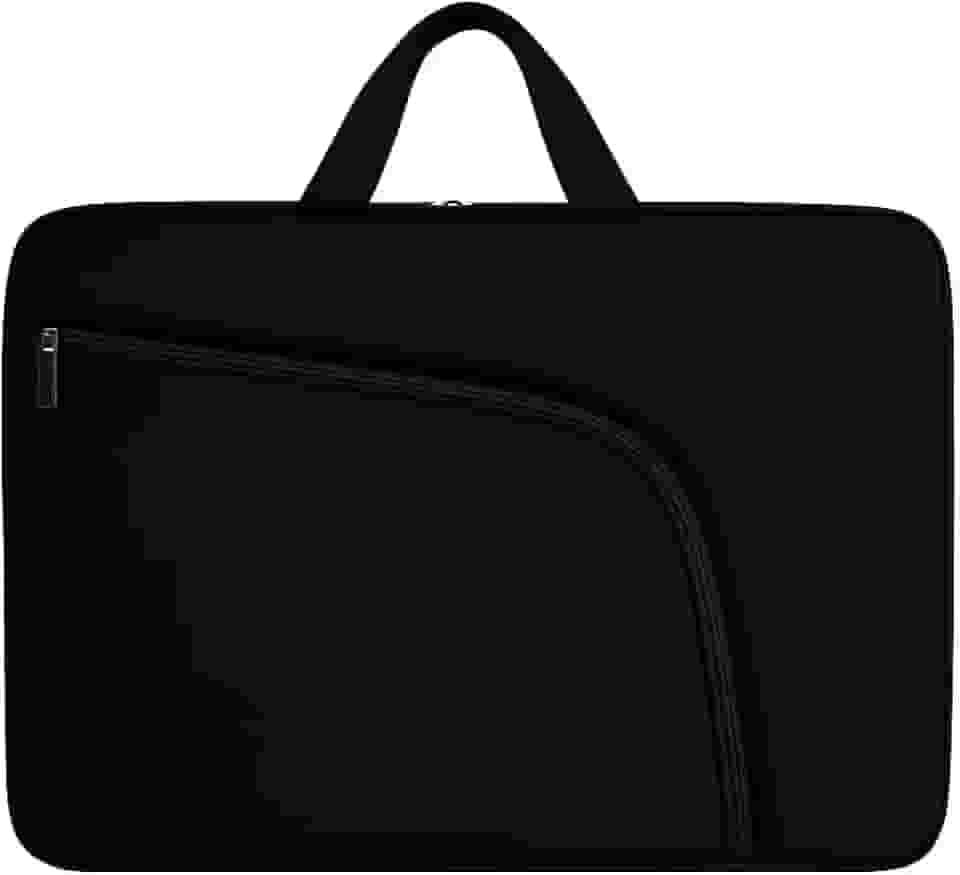Capa para Notebook 15.6 Polegadas, Resistente à Água, Leve (150g), com Alça e Bolso Frontal, Case Protetora Slim para Trabalho, Faculdade e Viagem, Alça Reforçada, Neoprene - Qualidade Premium