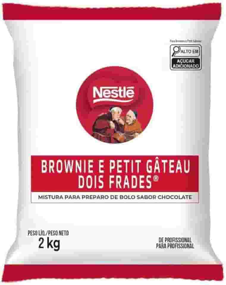 Mistura pronta para Petit Gâteau e Brownie Dois Frades 2kg