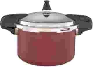 Brinox - Panela de Pressão 5,4L Antiaderente Ceramic Life Pressure com Indução - Vermelho Borgonha
