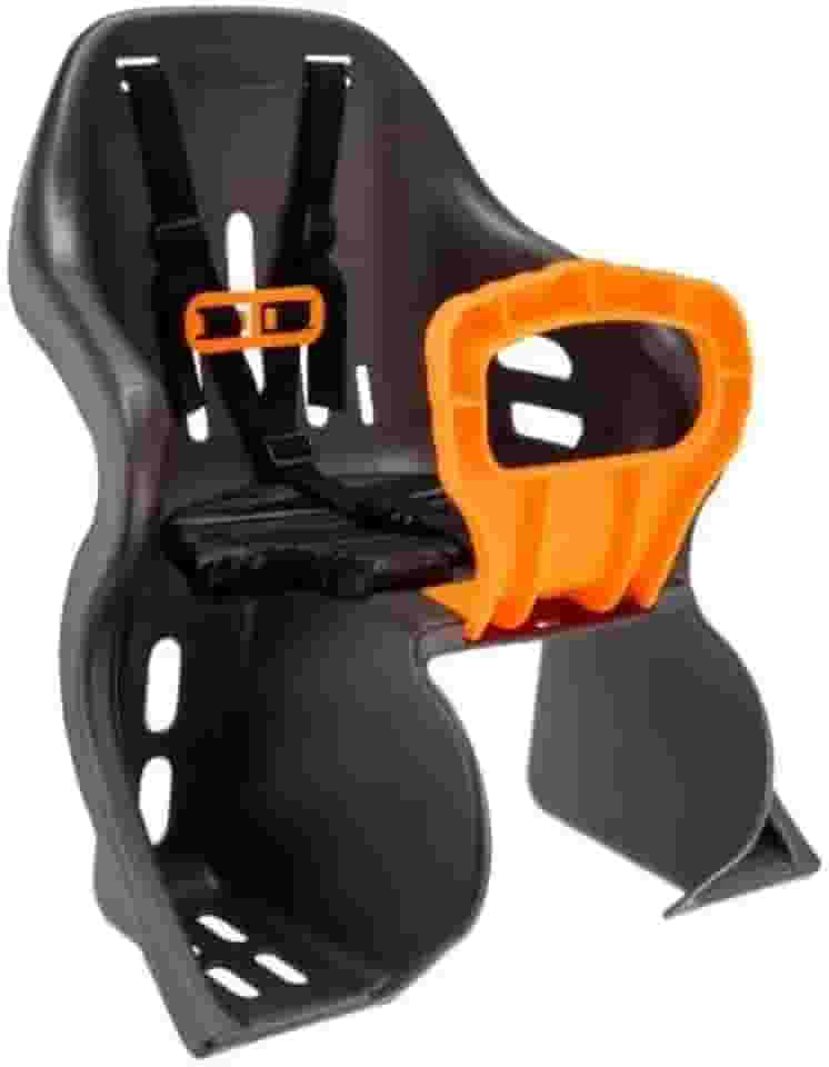 CADEIRINHA TRASEIRA KID BIKE GRAFITE COM LARANJA