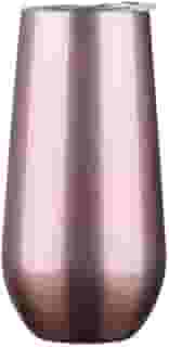 Taça Termica Copo Para Espumante Champagne Drink Premium 150ml Mantem Temperatura 12 Horas (Rose)
