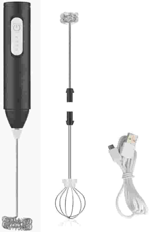 Mini Mixer Portátil Misturador de Bebidas Recarregável USB Espumador de Leite Batedor de Ovos Cozinha Cafe Multiuso Sem Fio Premium