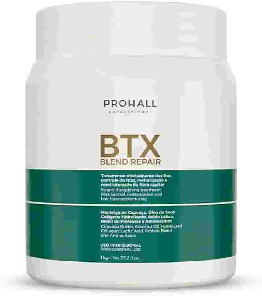 Prohall Btx Capilar Orgânico - Blend Repair Sem Formol 1kg - Alinhamento, Brilho e Redução de Volume - Máscara de Tratamento