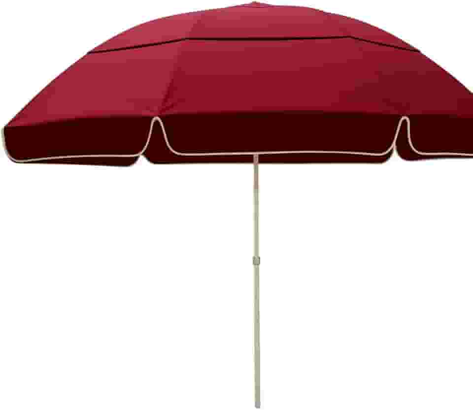 Guarda Sol Gigante Mor 2,40m para Praia Grande e Piscina, Sombrinha de Praia com Proteção UV e Vento, Guarda Sol Respirável Verão